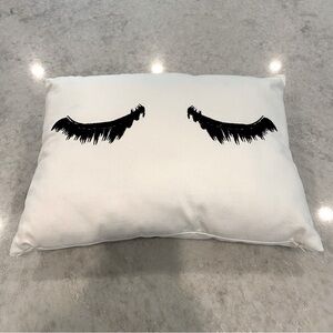 Glam Eyelashes Accent Pillow